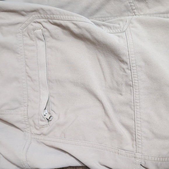 AKHG Quickhatch Cargo Vented Hiking Trail Pants Size 34x32 In Tan Stretch Nylon - Picture 6 of 13